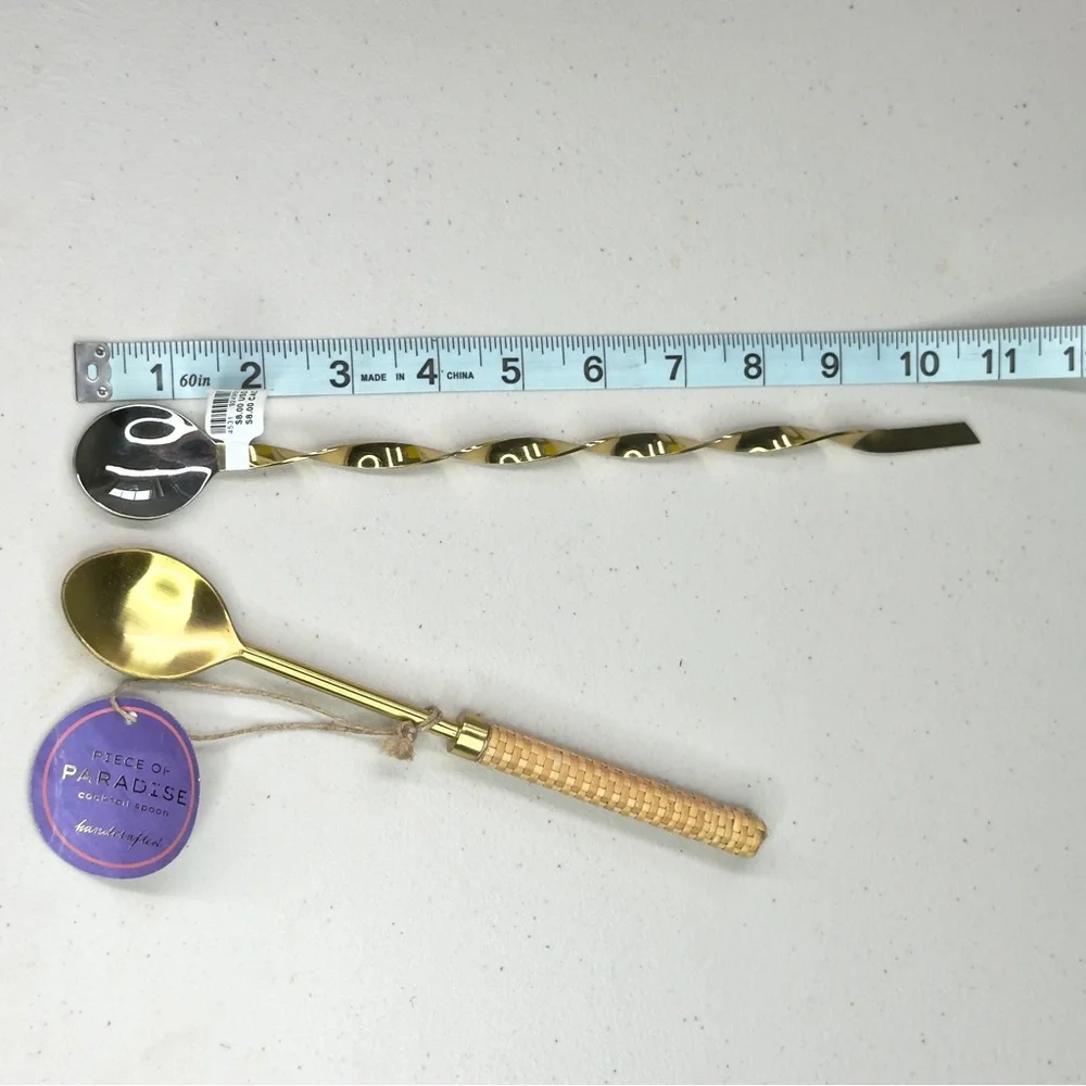 NWT Anthropologie Bundle Pauline Cocktail Spoon and Abacaxi COCKTAIL Spoon